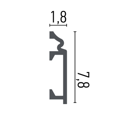 Плінтус полімерний Grand Decor HCR 507 Flexi