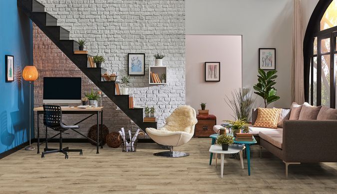 Вінілова підлога SPC 32 клас Kronostep Wide Plank R110 Дуб Фламенко