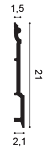 Плінтус для підлоги Orac decor SX191
