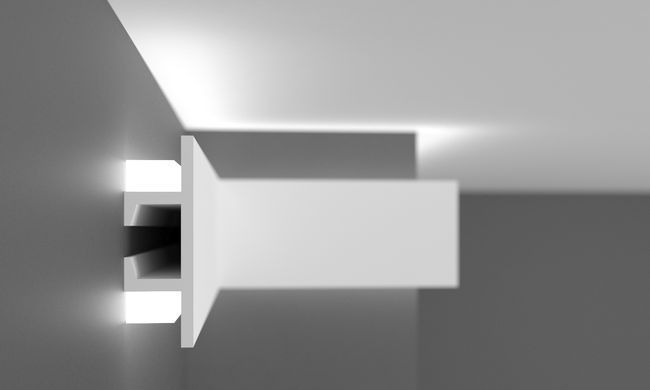 Карниз полімерний для LED освітлення Grand Decor KH 907