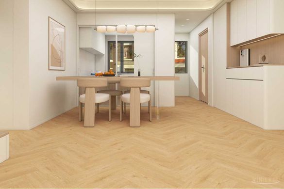 Вінілова підлога LVT Vinilam Parquet Herringbone Дуб Карпатський 88182-3