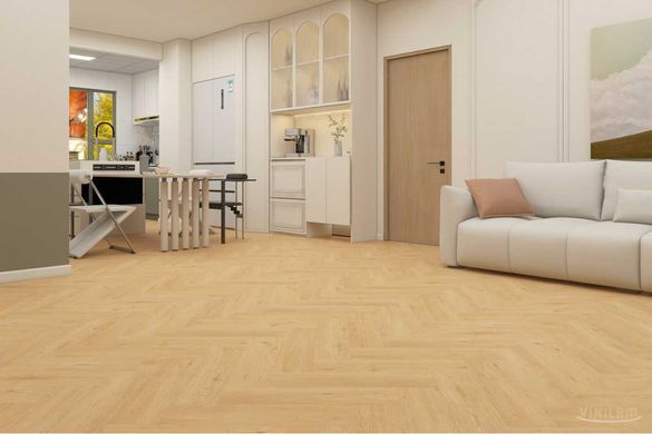 Вінілова підлога LVT Vinilam Parquet Herringbone Дуб Карпатський 88182-3
