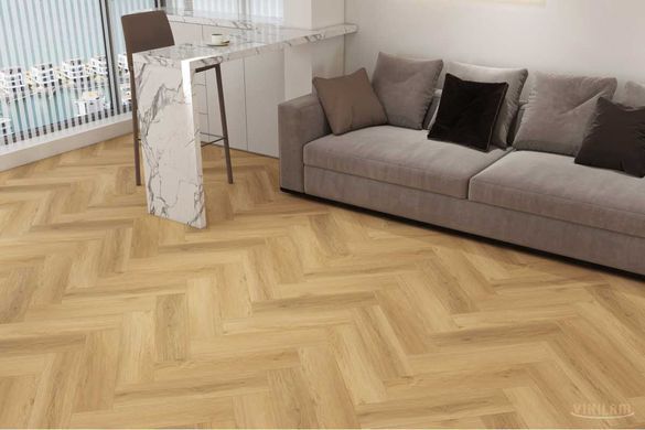 Вінілова підлога LVT Vinilam Parquet Herringbone Дуб Баррік WF0472