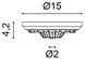 Потолочная розетка Orac R10