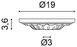 Потолочная розетка Orac R11