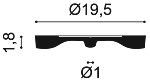 Розетка для стелі Orac R12