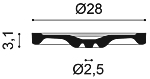 Потолочная розетка Orac R13