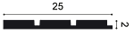 Стеновая 3D панель Orac W116 Bar XL