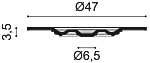 Потолочная розетка Orac R17