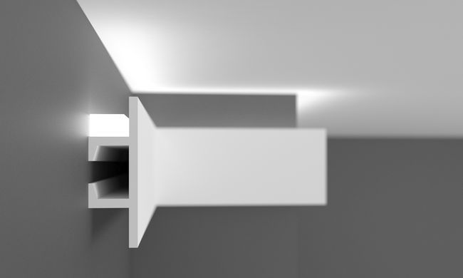 Карниз полімерний для LED освітлення Grand Decor KH 907
