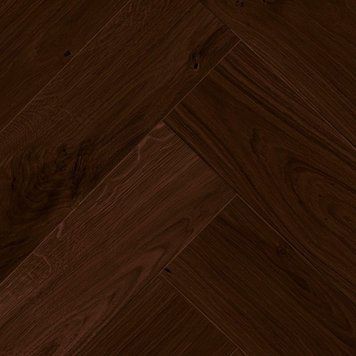 Паркетна дошка Admonter Herringbone Twin Oak medium Marrone noblesse 590 мм англійська ялинка
