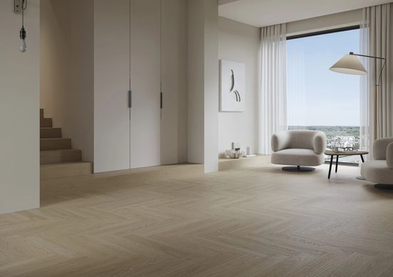 Виниловый пол Barlinek SPC ламинат Next Step Herringbone Flax Дуб Селект подложка 1 мм